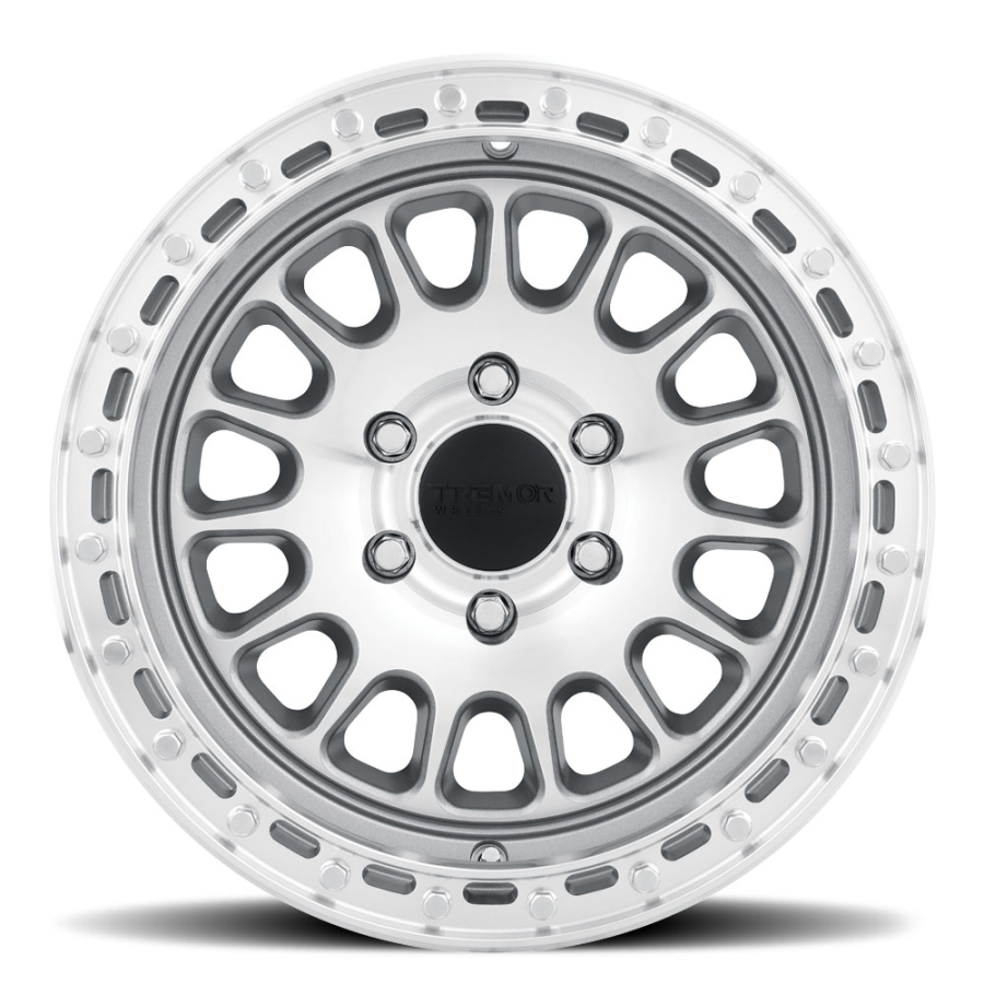 Tremrr Wheels - 104 Aftershock 17×8.5 6×135 +0mm offset 4.75″ backside 84.1mm hub bore Machined face w/Silver windows - Image 2