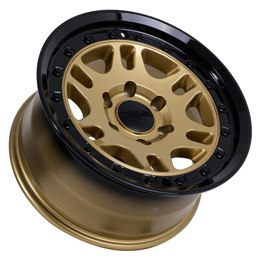 Tremrr Wheels - 105 Shaker 17×8.5 6×135 +0mm 87.1mm Hub Bore Gloss Gold w/ Gloss Black lip - Image 5