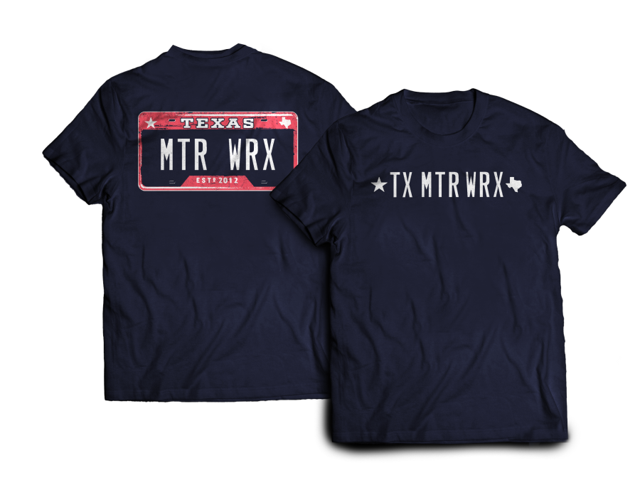 TMX License Plate Mens T-Shirt Navy